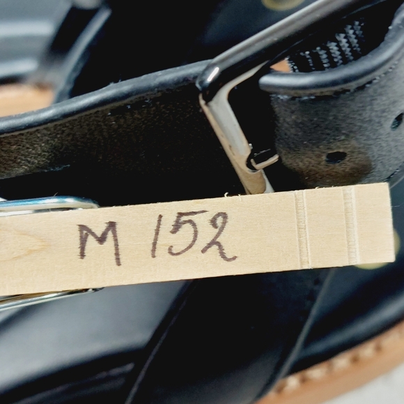 New Sarto By Franco Sarto Greene Black Leather Gladiator Sandals M152 - Picture 11 of 11